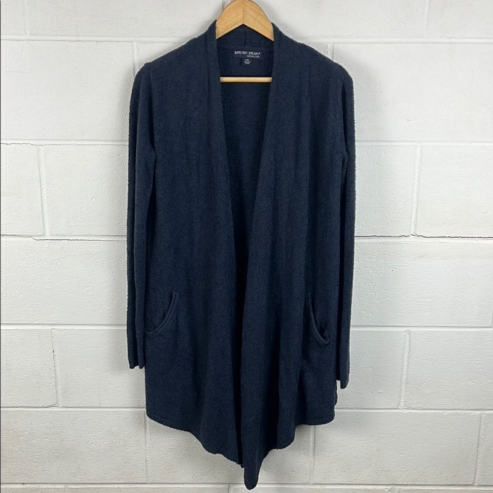 Barefoot Dreams cozy chic lite island wrap navy cardigan